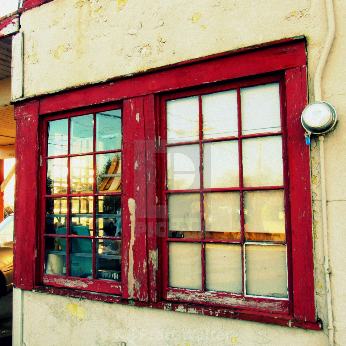 "The Old Garage" stock image