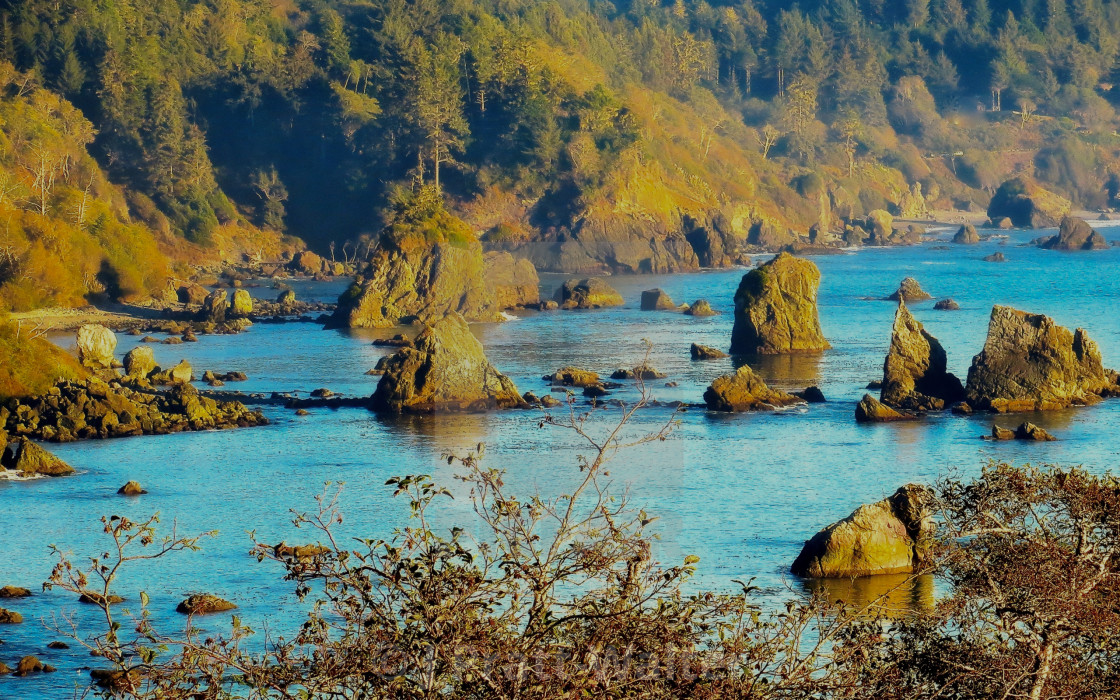 "Northern California Coast Near Sundown" stock image