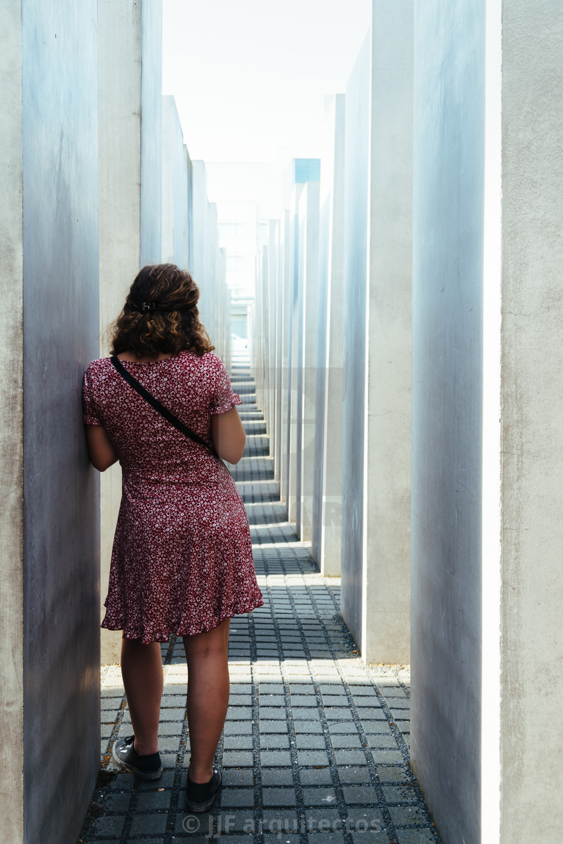 "The Memorial to the Murdered Jews of Europe in Berlin" stock image