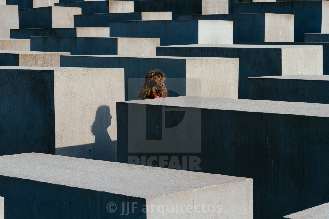 "The Memorial to the Murdered Jews of Europe in Berlin" stock image