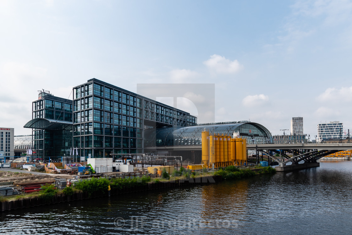 "Central train station in Berlin. Berlin - Hauptbahnhof" stock image