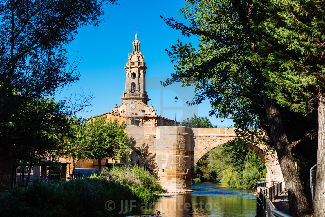 "Scenic view of Cuzcurrita del Rio Tiron in La Rioja" stock image