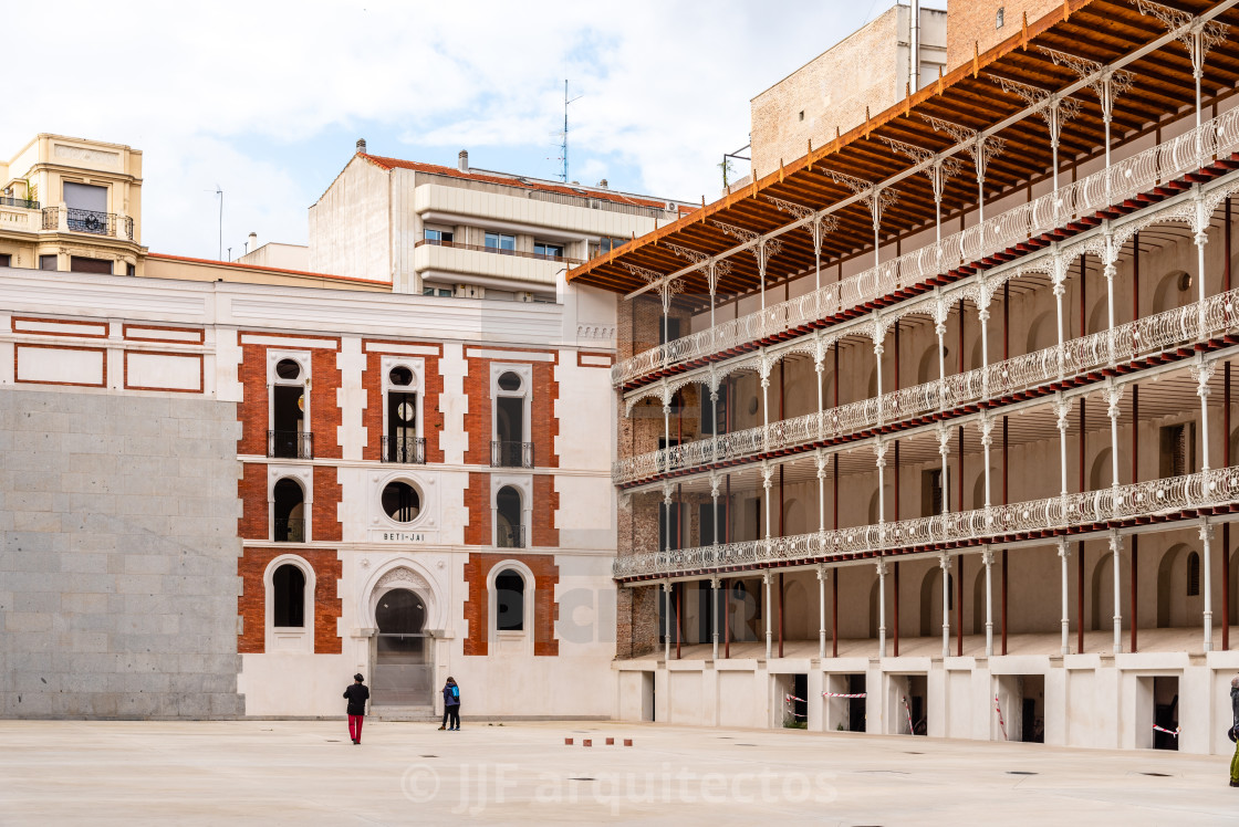 "The Beti Jai fronton in Madrid, Spain" stock image