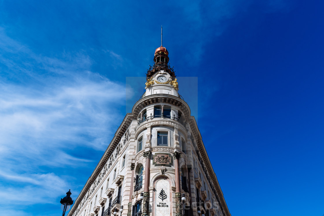 "The Four Seasons Hotel in Madrid, Spain" stock image