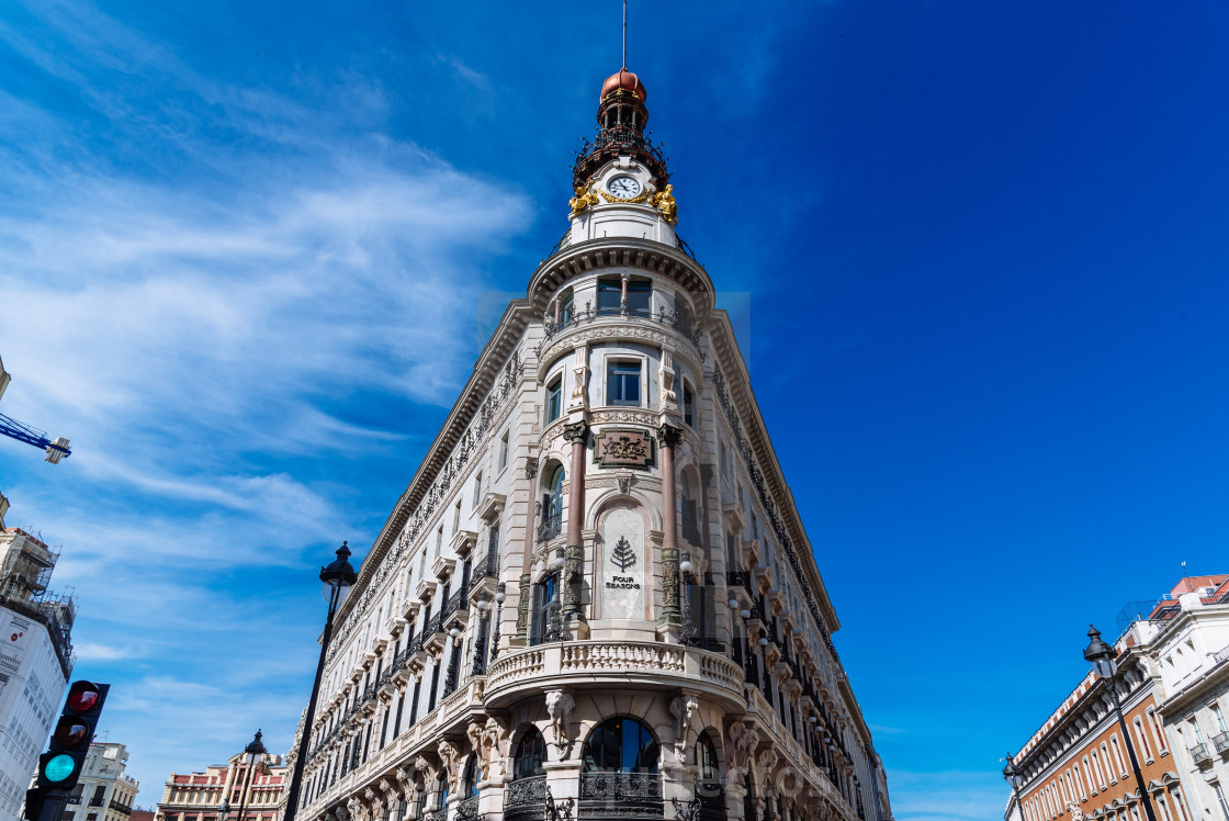 "The Four Seasons Hotel in Madrid, Spain" stock image