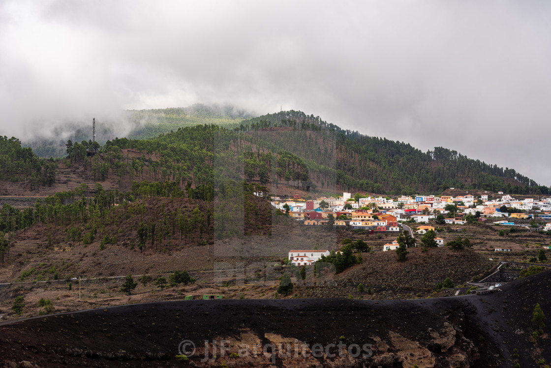 "Volcanic landscape in Fuencaliente, Los Canarios, La Palma" stock image