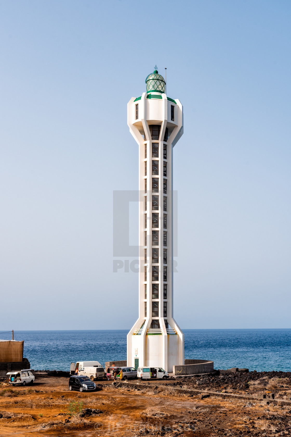 "Punta Lava Lighthouse in La Palma, Canary Islands" stock image