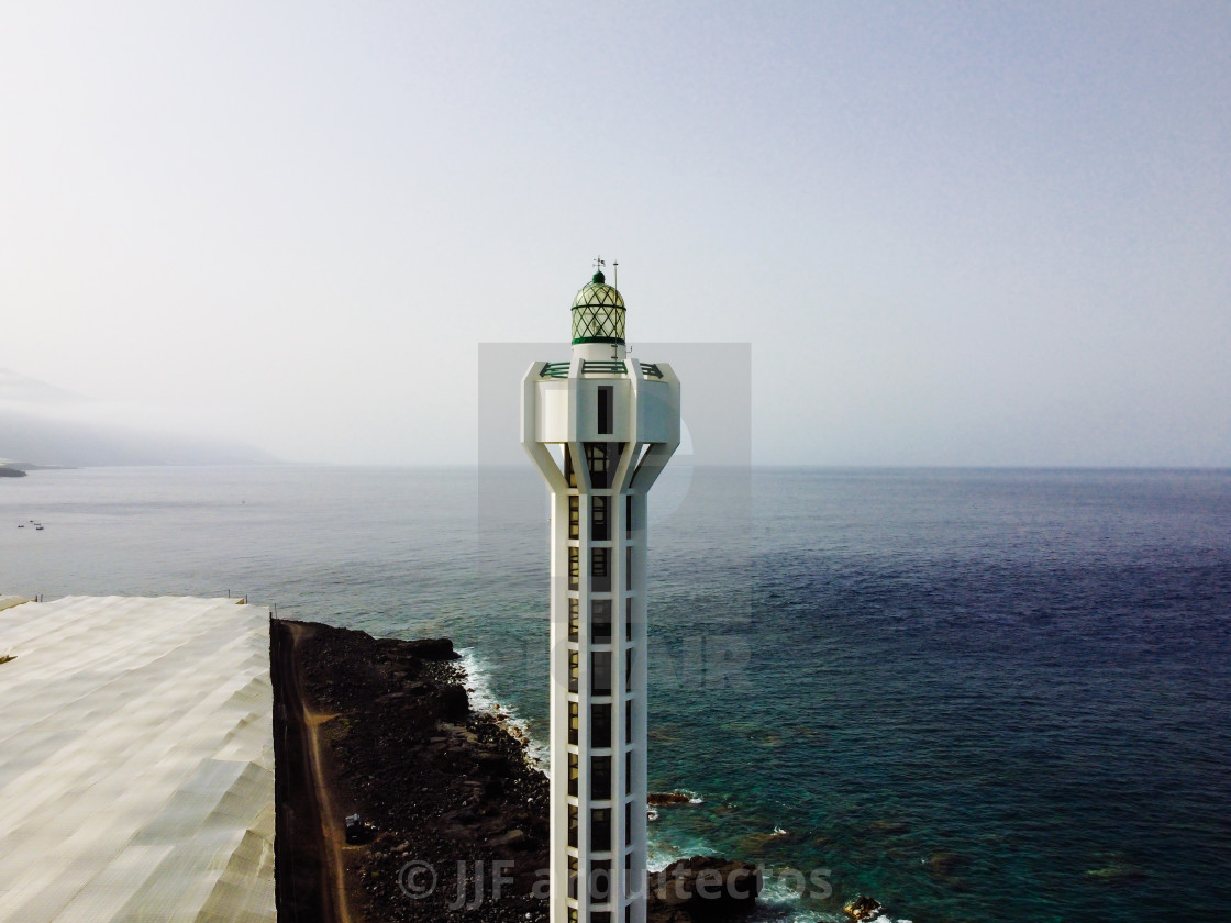 "Punta Lava Lighthouse in La Palma, Canary Islands" stock image