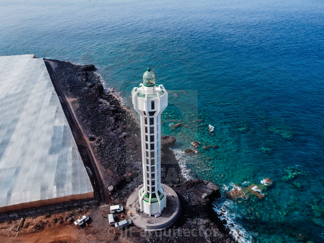 "Punta Lava Lighthouse in La Palma, Canary Islands" stock image