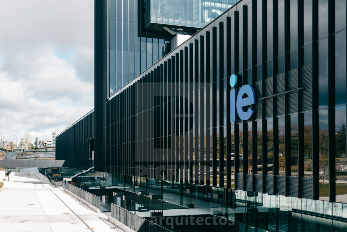 "IE University in Cuatro Torres Business Area in Madrid" stock image