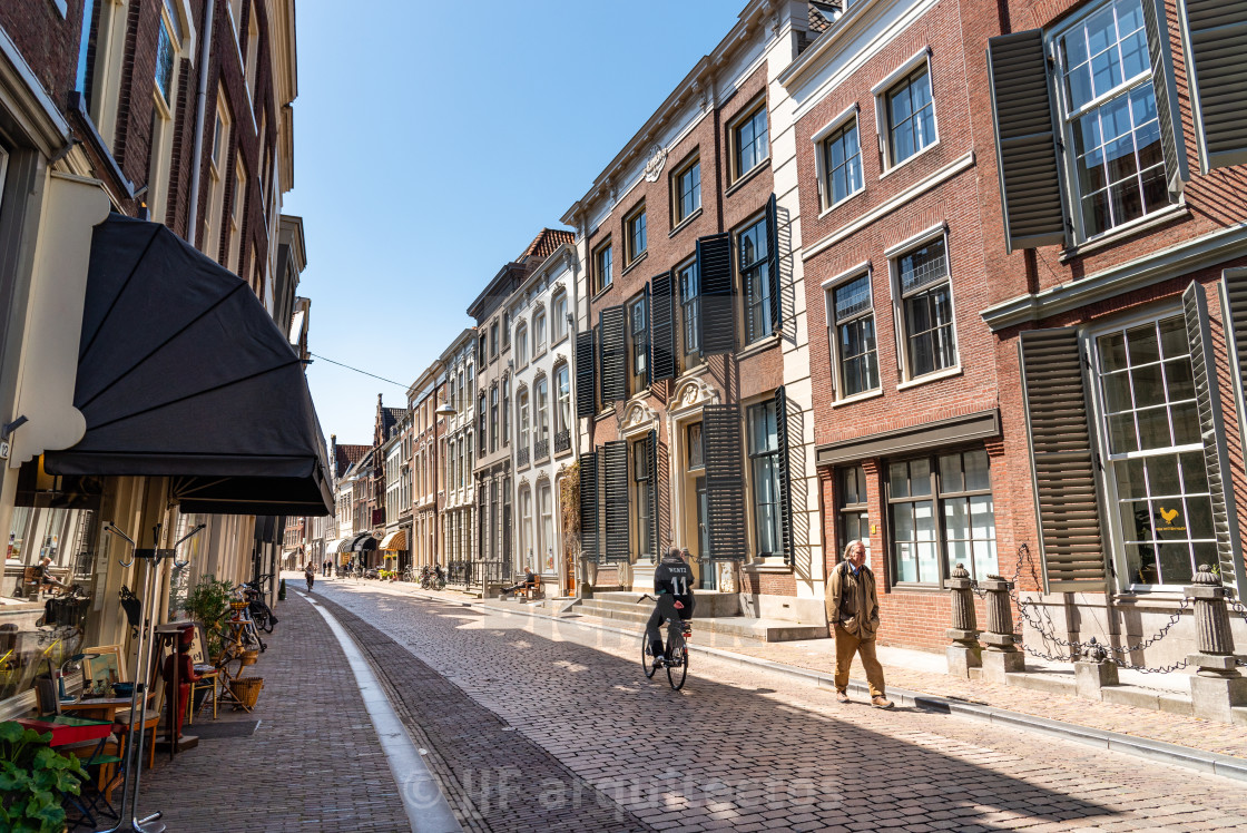 "Scenic view of the old town of Dordrecht" stock image