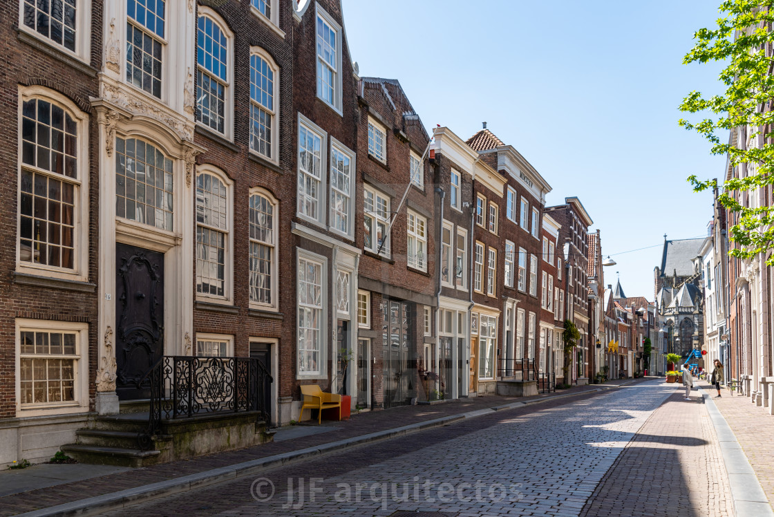 "Scenic view of the old town of Dordrecht" stock image