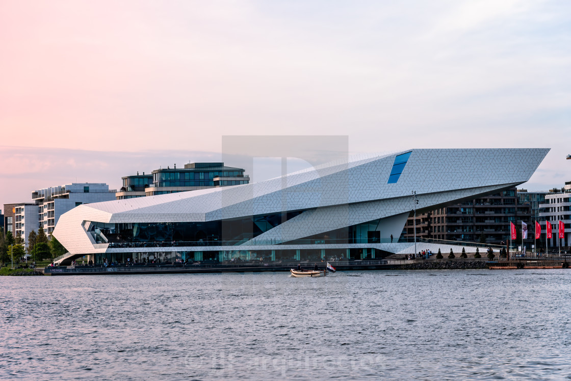 "Iconic Eye Film Museum in Amsterdam, Netherlands" stock image