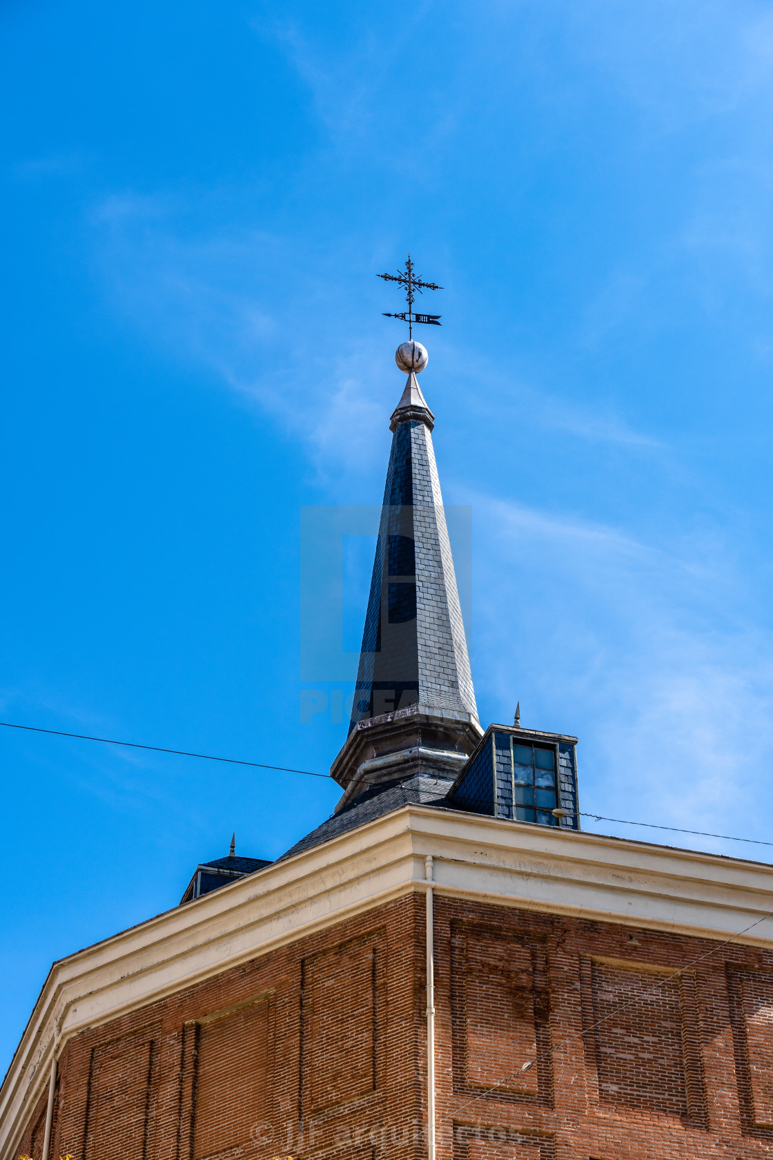 "Exterior view of the Church of Saint Anthony of the Germans in Madrid" stock image