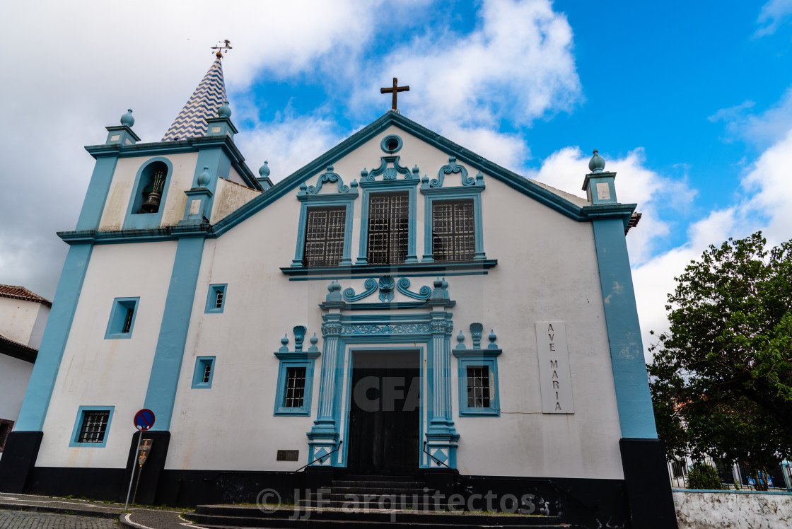 "Sanctuary of Our Lady of Conception in the old town of Angra do Heroismo" stock image