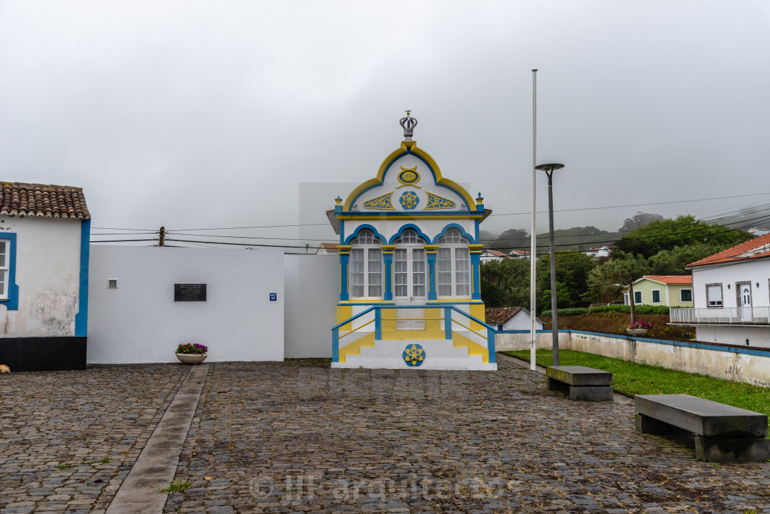 "Chapel of Divino Espirito Santo in Quatro Ribeiras" stock image