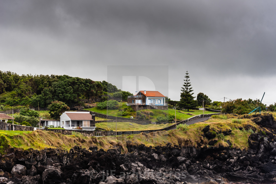 "Traditional rural landscape in Terceira Island, Azores, Portugal" stock image