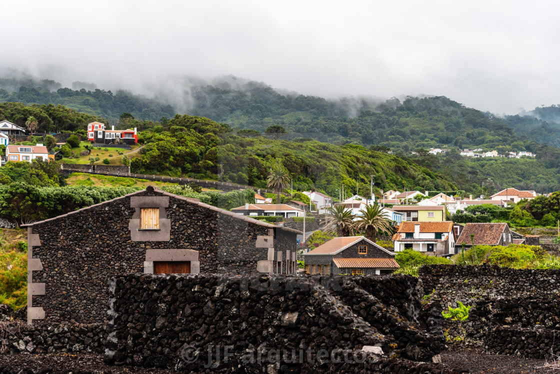 "Small village in the north coast of Terceira Island, Azores, Portugal" stock image