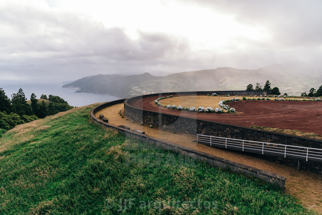 "Viewpoint of Pico dos Bodes Sao Miguel Island" stock image