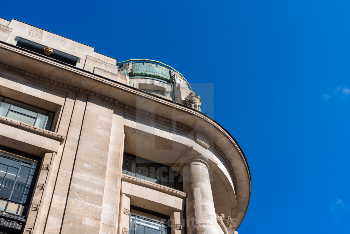 "Old buildings in Regent Street in the city of Westminster in London" stock image