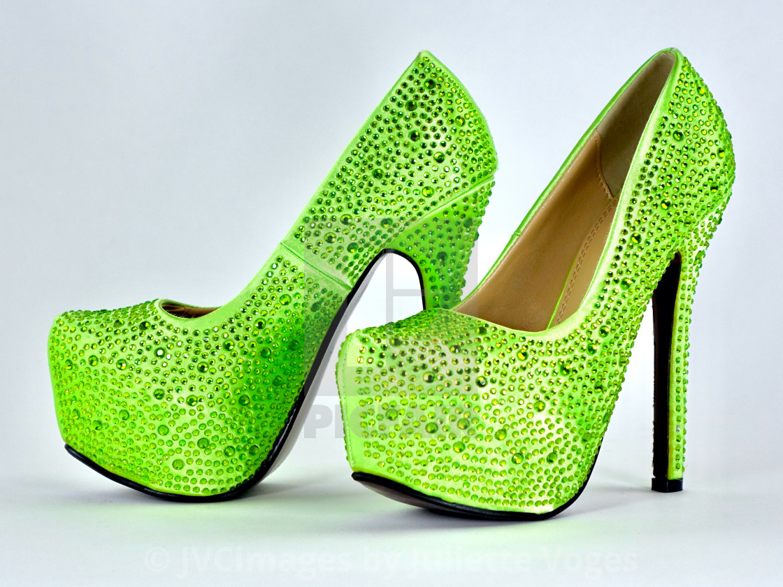 "Green Crystal Stilettos" stock image