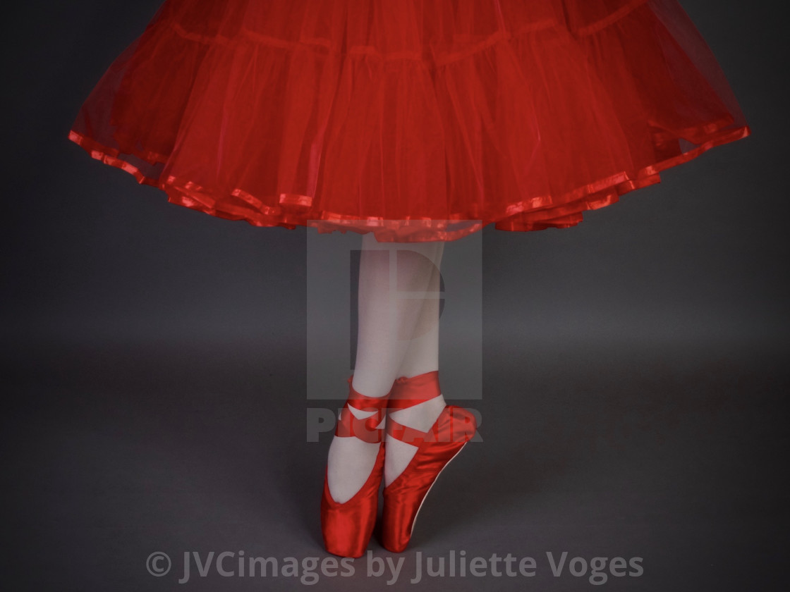 "Shoes Stories : En Pointe In Red" stock image