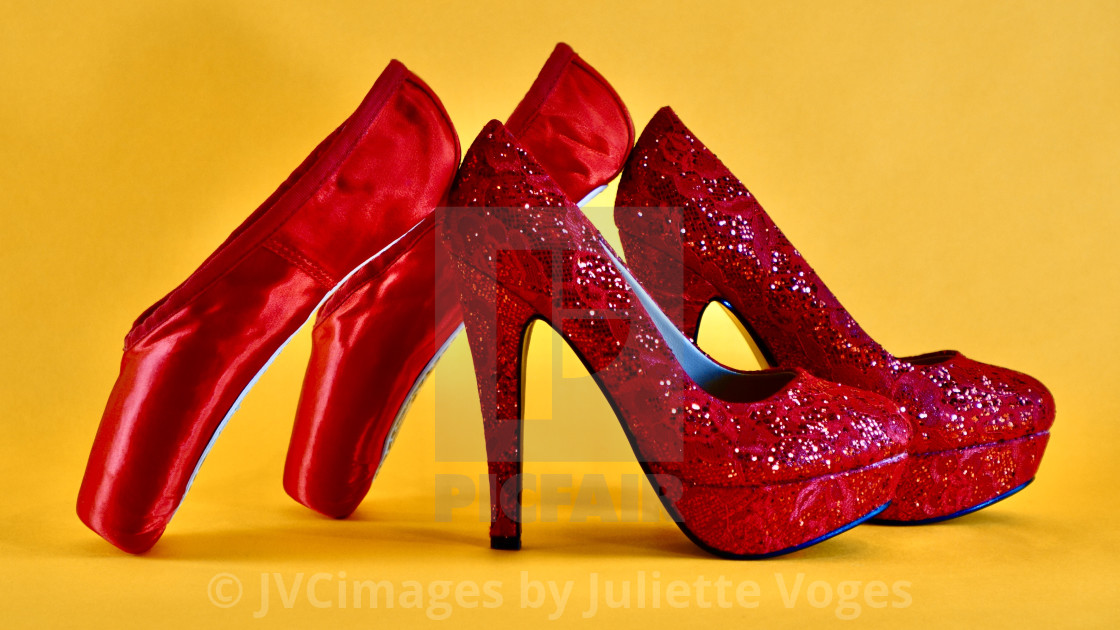 "Shoes Stories : Heels & Toes In Red" stock image