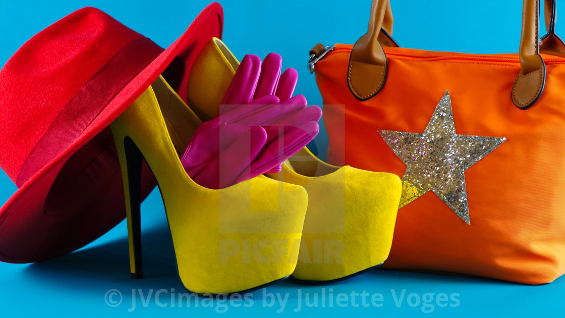 "Colourful Fashion Accessories" by JVCimages by Juliette Voges - £10.00 "Colourful Fashion Accessories" stock image