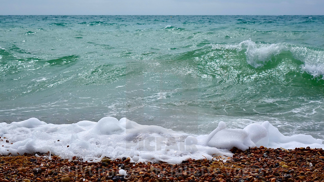 "Sea Wave & Surf Curls" by JVCimages by Juliette Voges - £10.00 "Sea Wave & Surf Curls" stock image