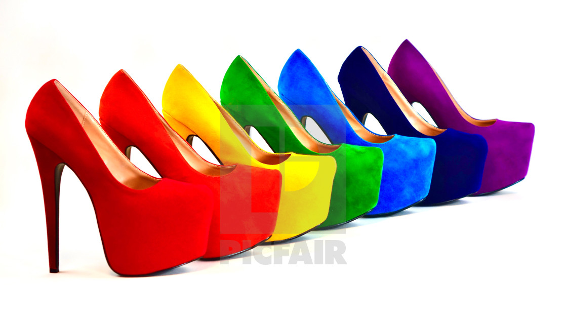 "Shrainbow ( Shoe Rainbow )" stock image