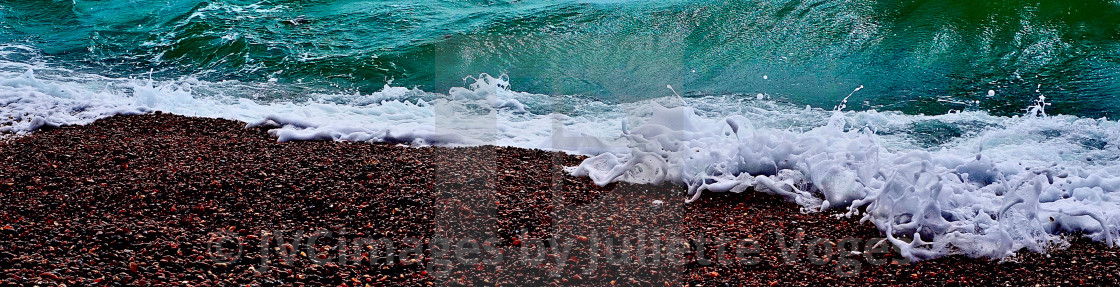 "Seashore Surf Curls" stock image