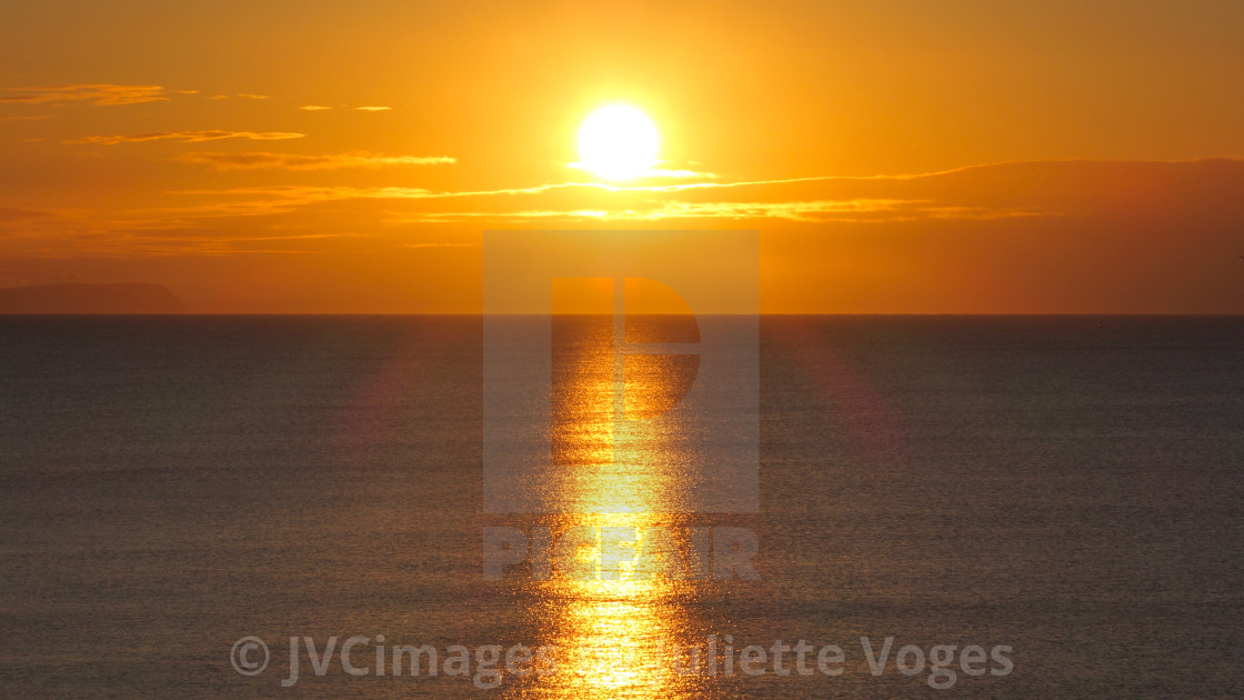 "Golden Sunrise ( Widescape Format )" stock image
