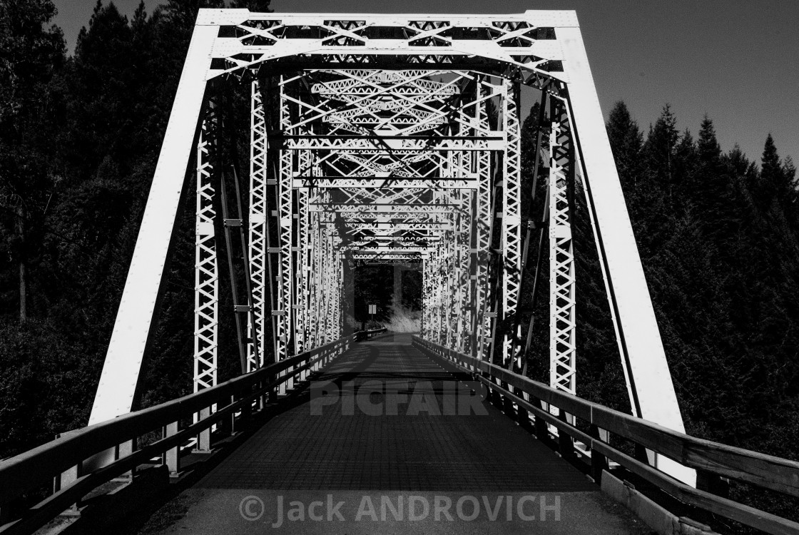 "Butte Creek Bridge" stock image