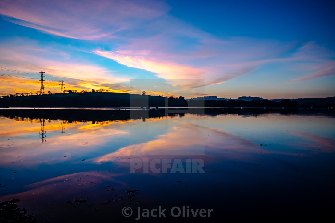 "Reflected Sunset" by Jack Oliver - £6.20 "Reflected Sunset" stock image