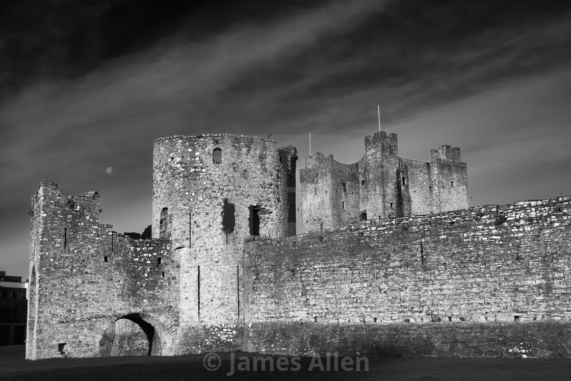 "Trim Castle built in the 12th century" stock image