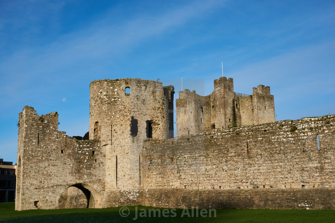 "Trim Castle built in the 12th century" stock image