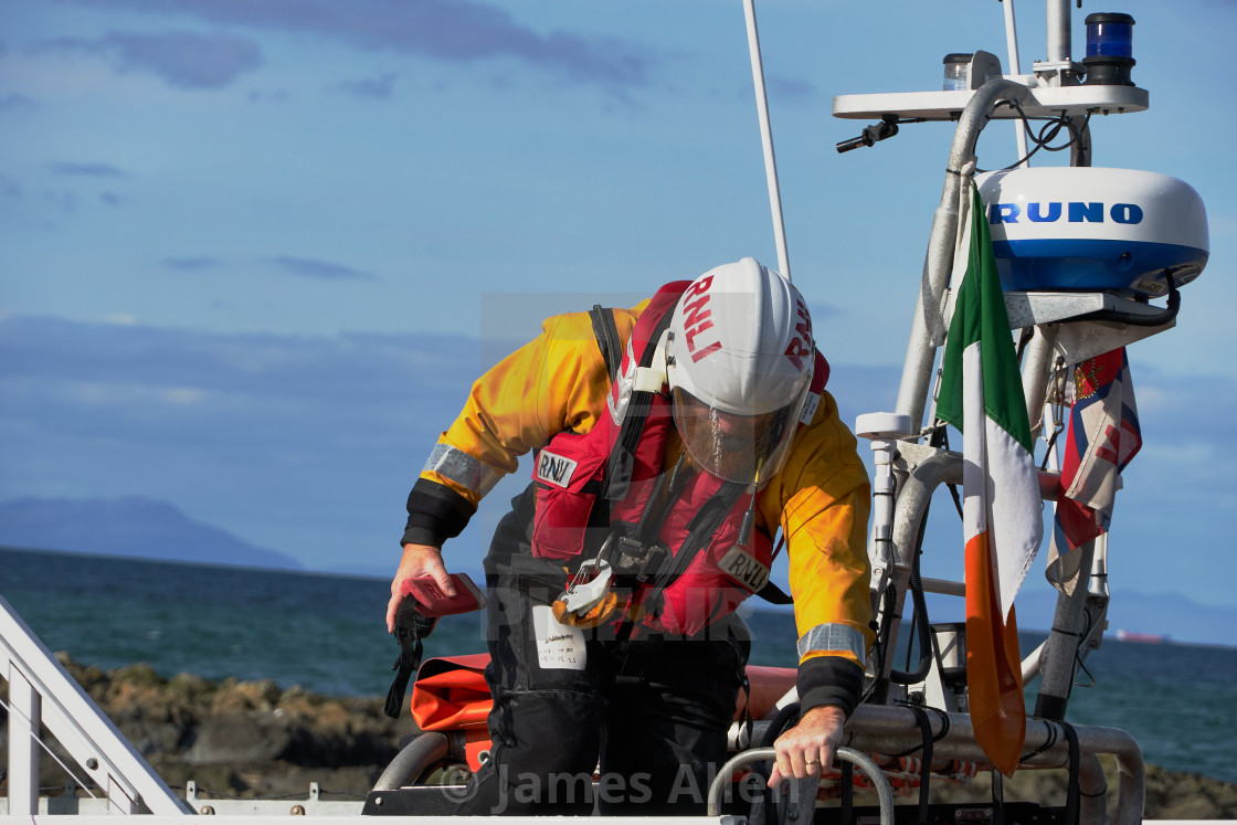 "RNLI Member" stock image