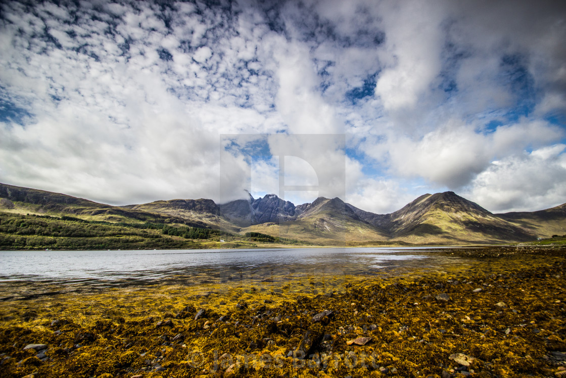 "Bla-Bheinn from Loch Slapin." stock image