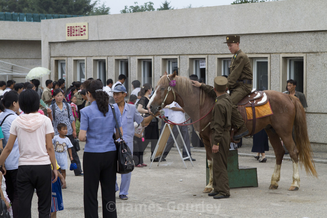 "Life in Pyongyang, North Korea" stock image