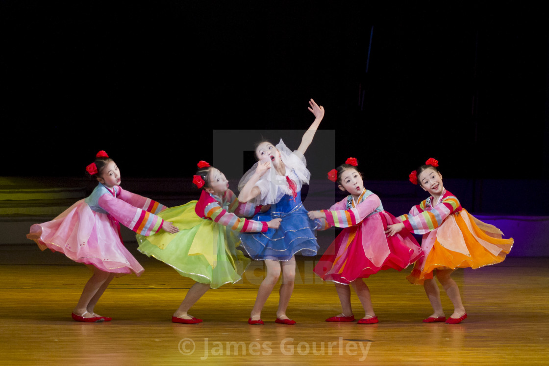 "School Children's Performance" stock image