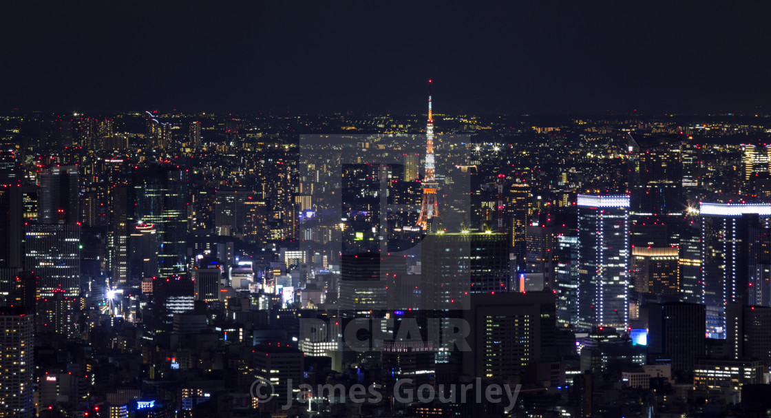 "Tokyo At Night" stock image