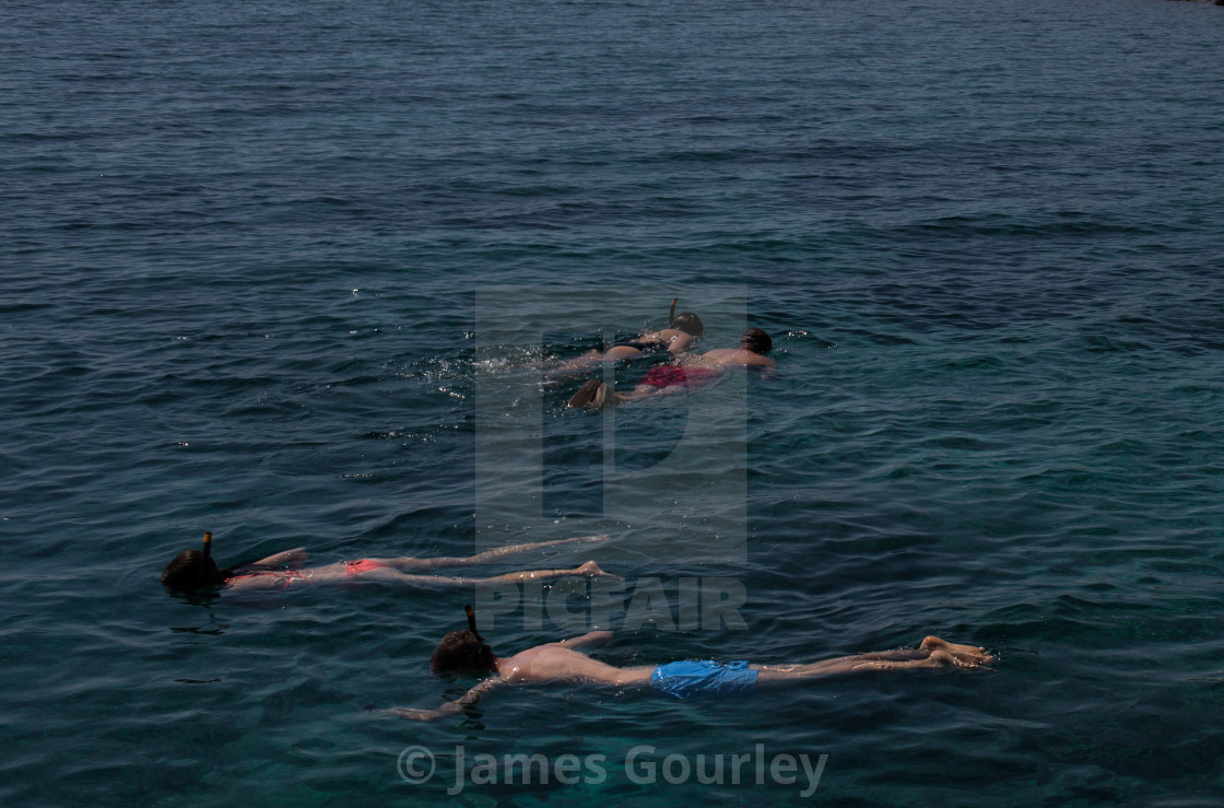 "Snorkelling" stock image