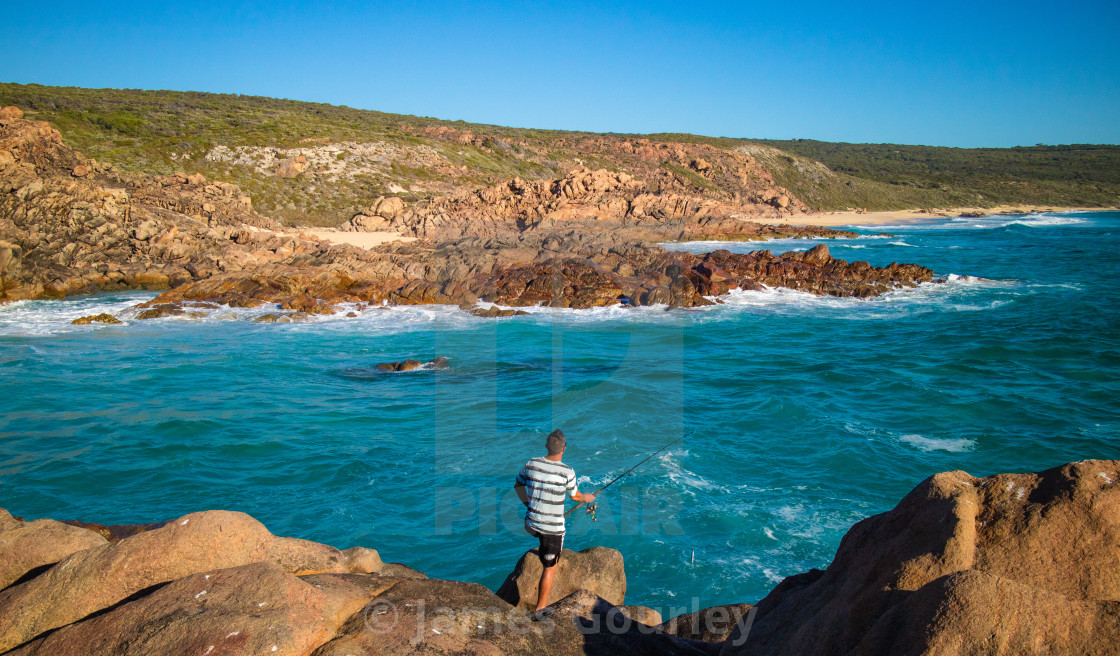 "Yallingup, Canal Rocks" stock image