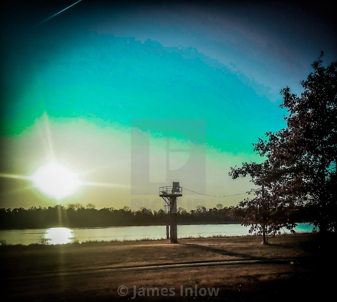 "Sunset over Mississippi River" by James Inlow - $14.91 "Sunset over Mississippi River" stock image