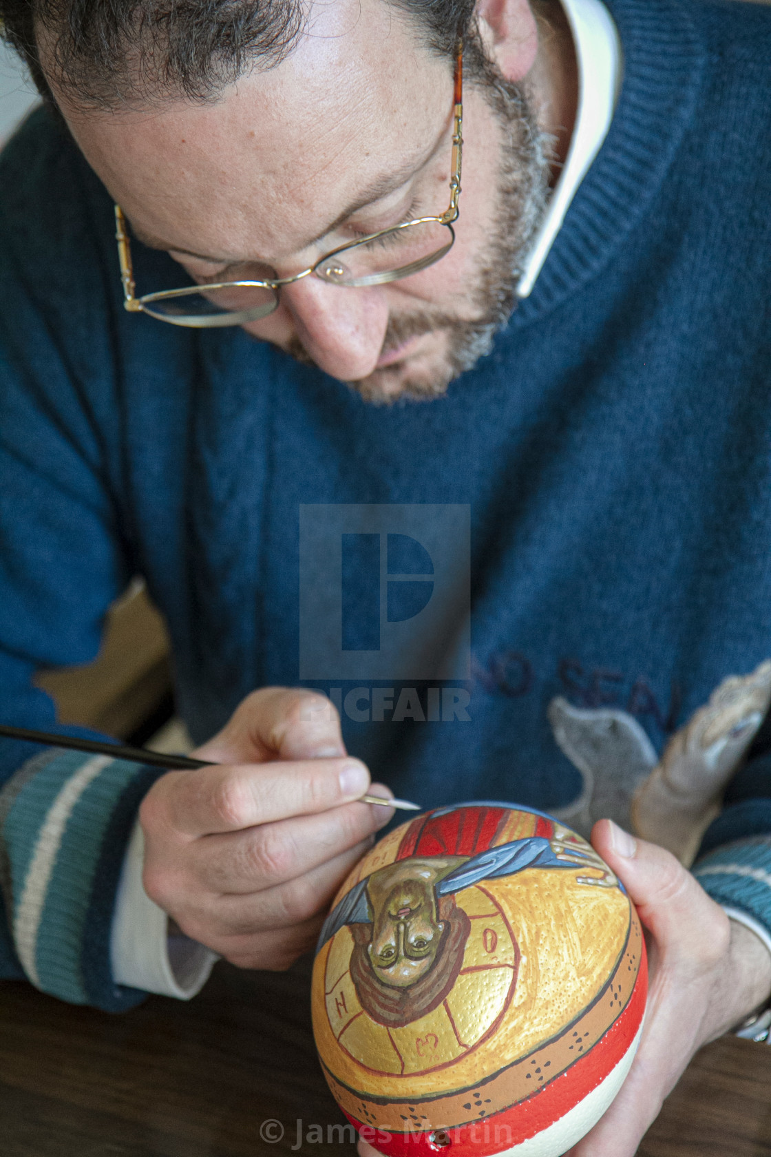 "Byzantine Iconography on an Ostrich Egg" by James Martin - $10.68 "Byzantine Iconography on an Ostrich Egg" stock image