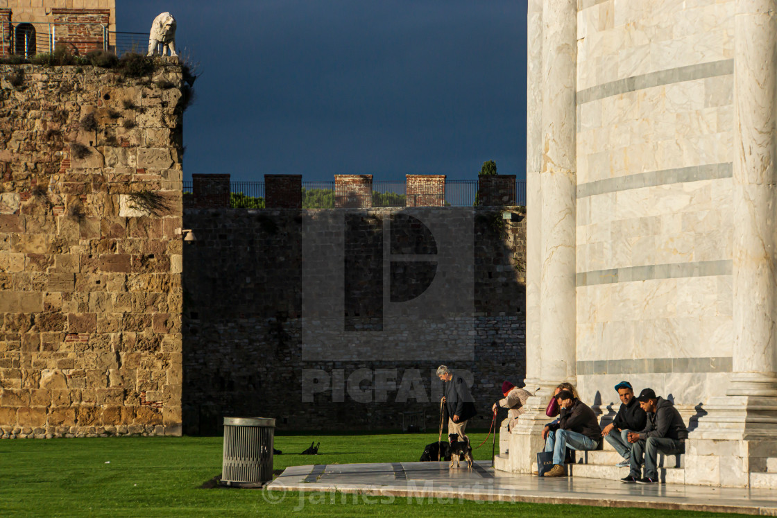 "Pisa in a strange light" by James Martin - £8.68 "Pisa in a strange light" stock image