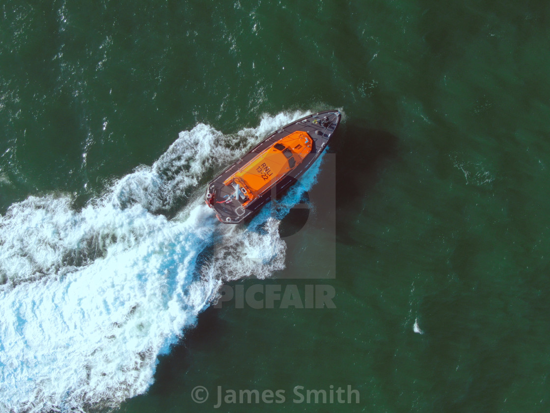 "Out to sea" stock image