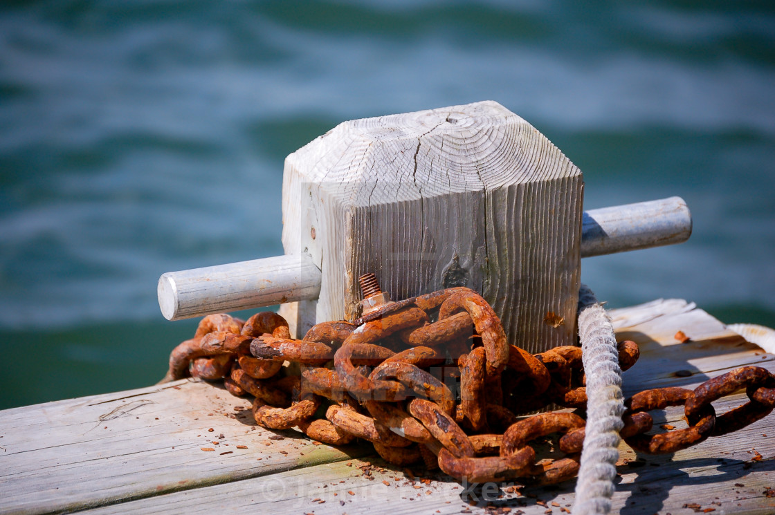 "Rusted chain" stock image