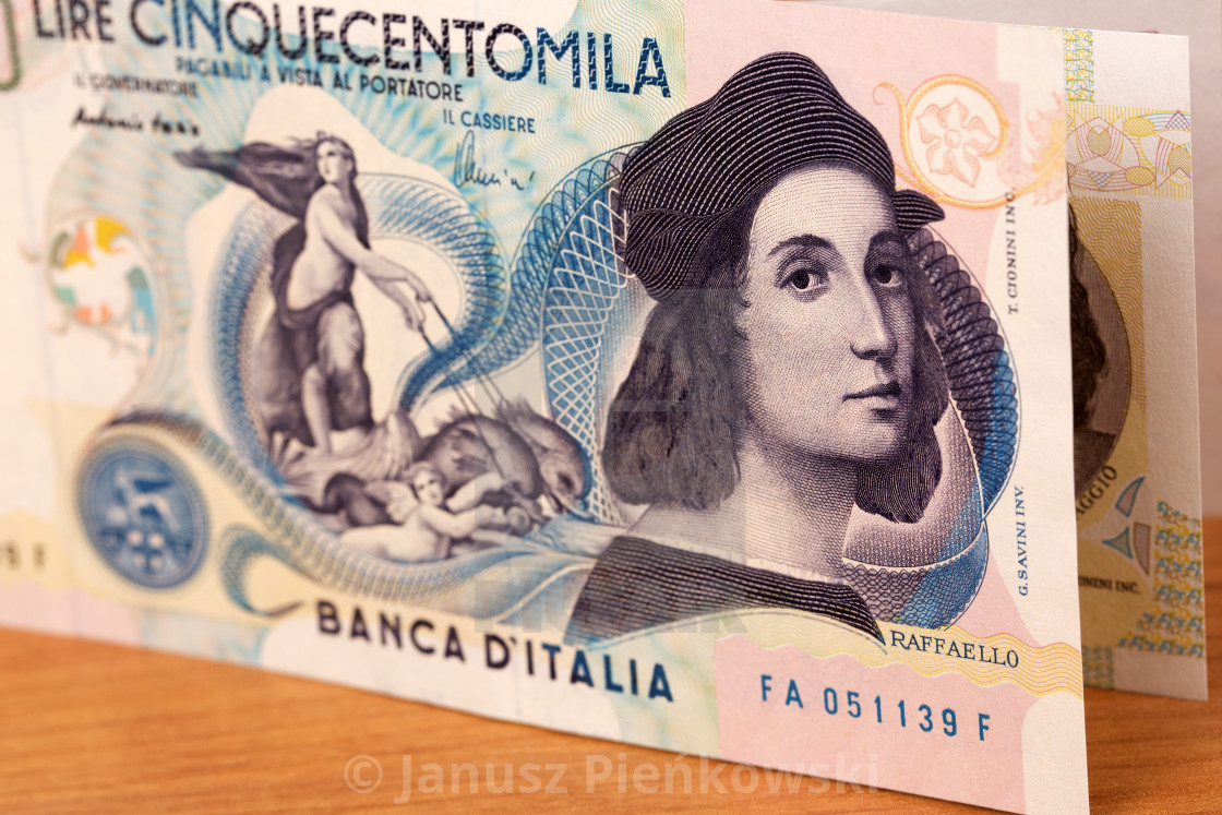 "Italian money a business background" stock image