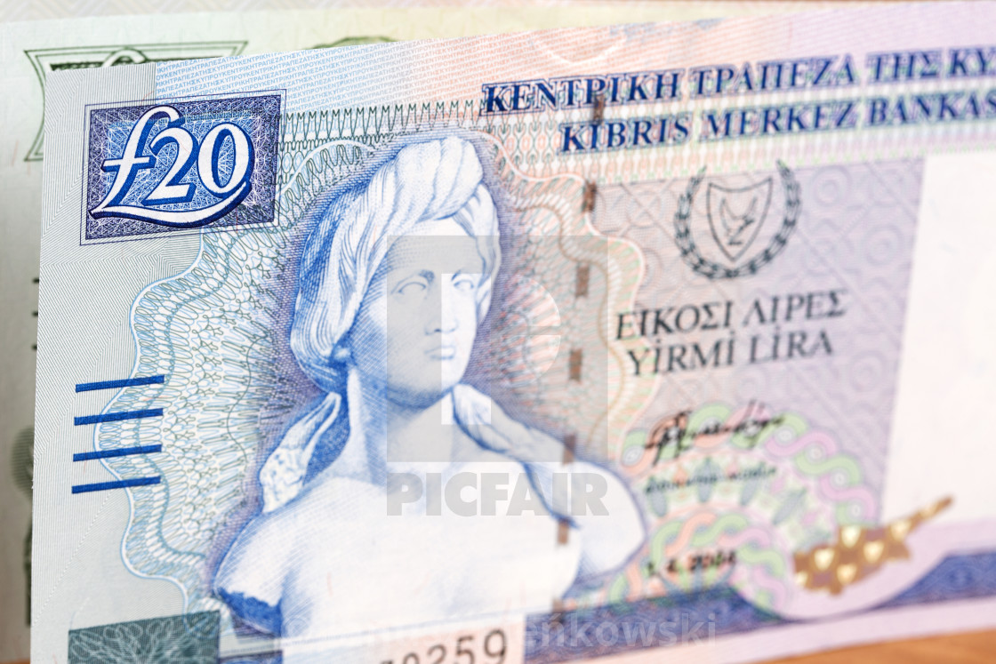 "Cypriot money a business background" stock image